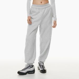 Aritzia TNA Cozy Fleece Mega Sweatpant - Heather Chrome - Size Small